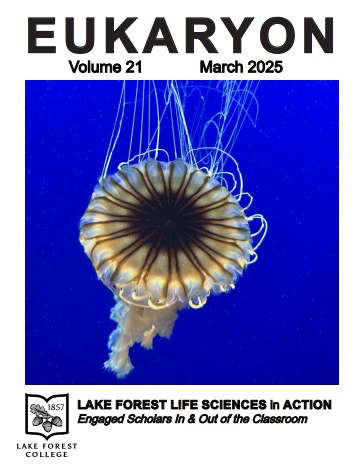 Eukaryon Volume 21 cover featuring a Pacific sea nettle jellyfish